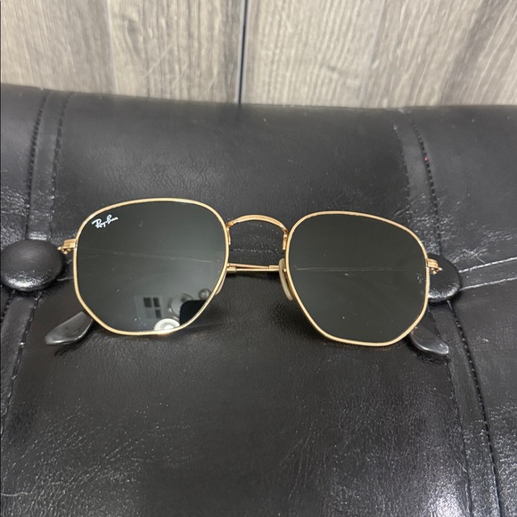 Ray-Ban Accessories - Ray Ban Hexagonal Sunglasses Gold Arista 3548N 001 G15 Flat Lense 51mm